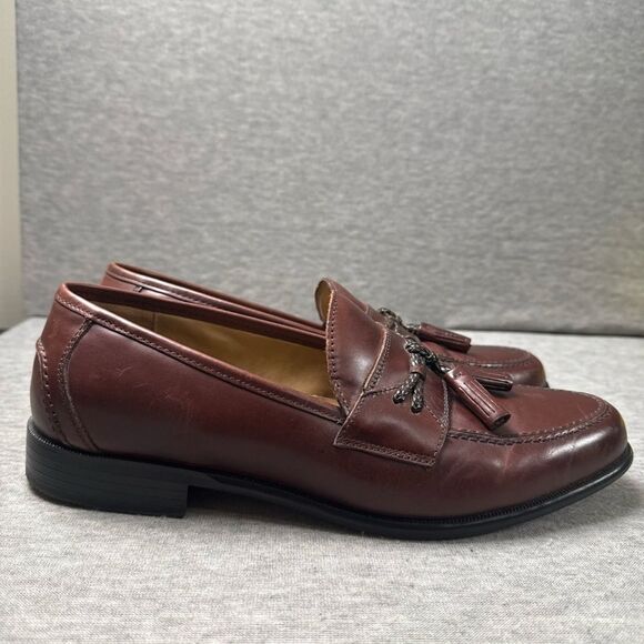G.H. Bass & Co. Other - Bass & Co. Men Leather Loafers Shoes Tassels Brown Size 11.5M‎ Style 1475-241